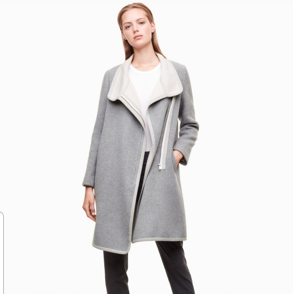 WILFRED FREE BABATON Grey Cormac Coat